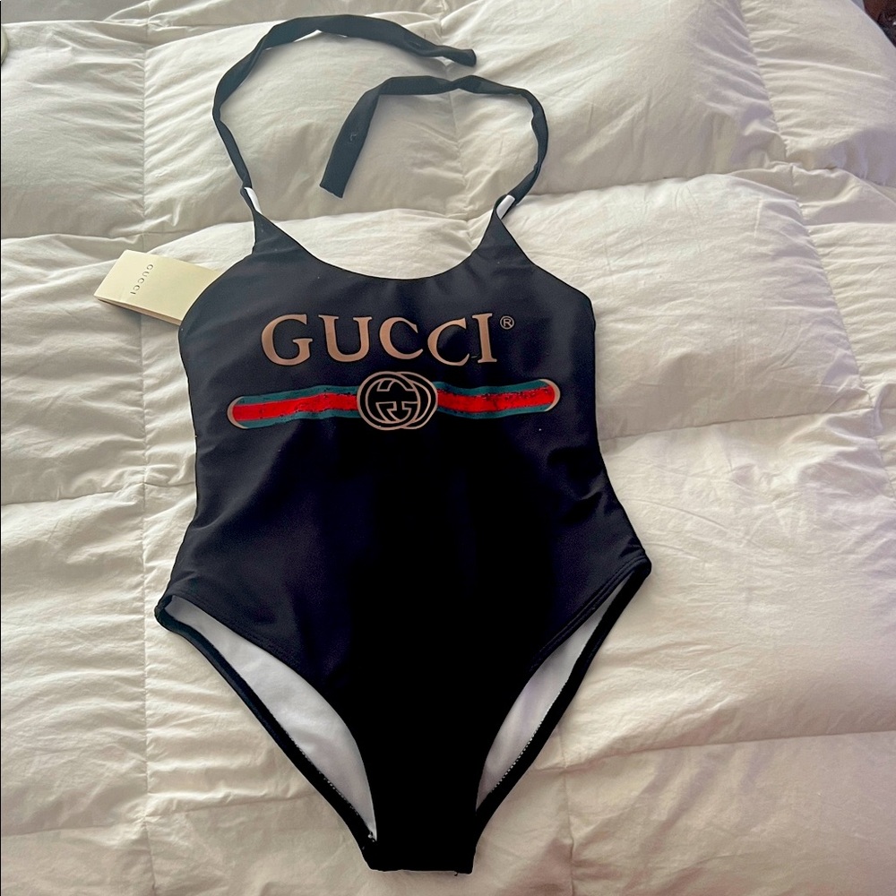 Gucci woman’s size small  Black One Piece Swimsuit